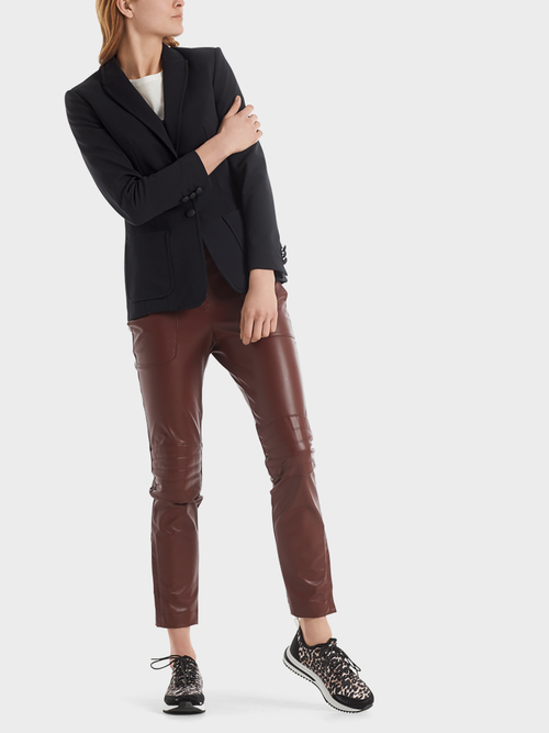 Jersey blazer with seal buttons