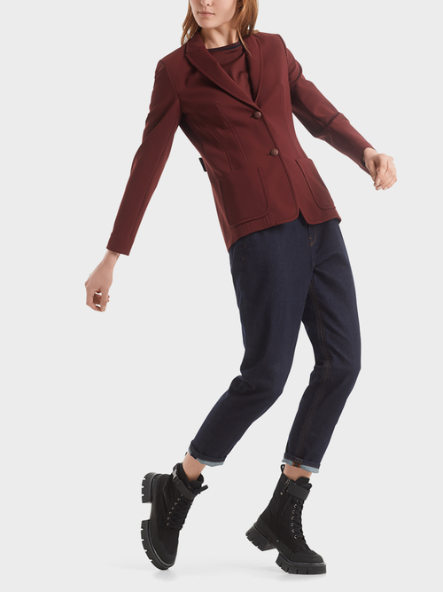 Jerseyblazer mit Siegelknöpfen