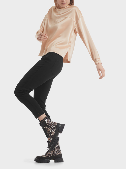 Glänzendes Sweatshirt aus Satin