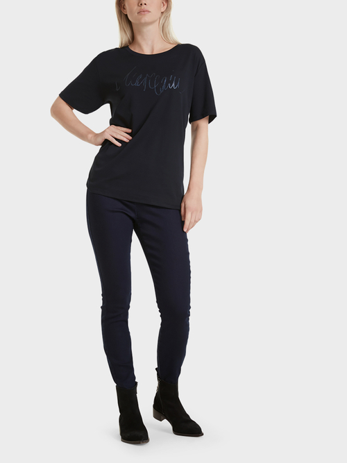 Logo T-shirt with glitter print