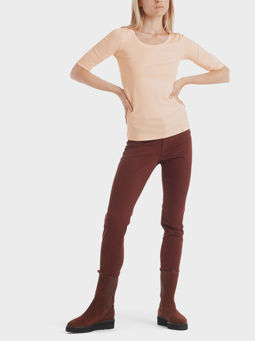 Basic-Shirt aus Baumwolljersey