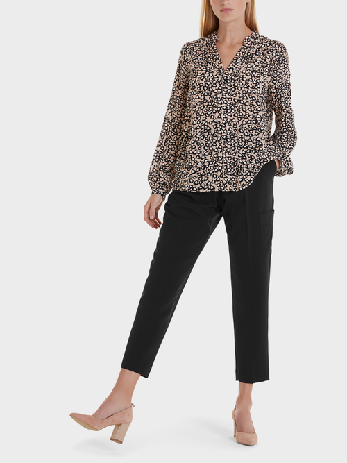 Floral viscose blouse