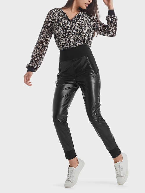 Fun-Nappa-Hose mit Materialmix