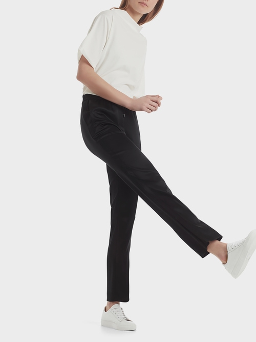 Satijnen pantalon in joggingbroekstijl