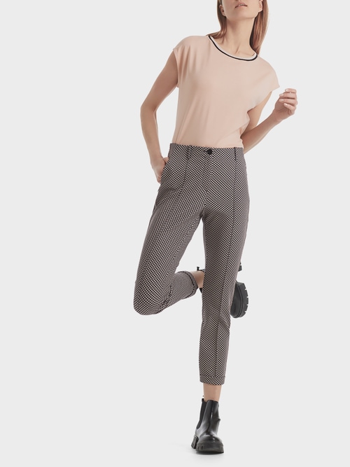 Grafische jersey pantalon