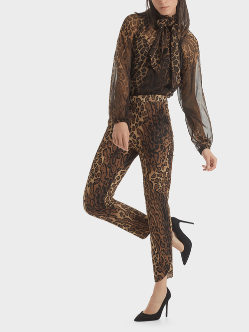 Exquisite Hose mit Leomuster