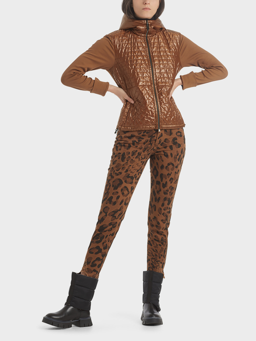 Kapuzenjacke aus Materialmix