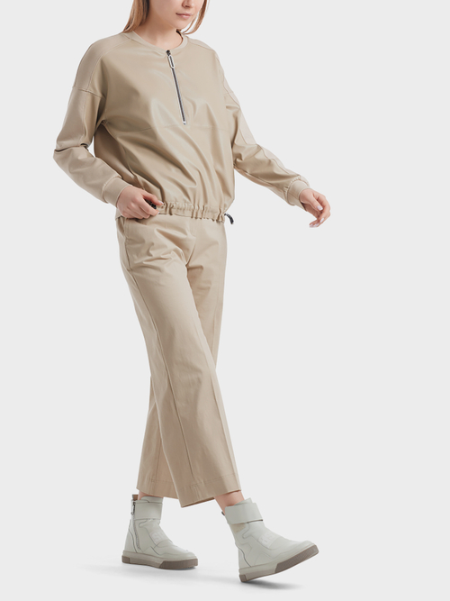 Sweatshirt in mixed materials