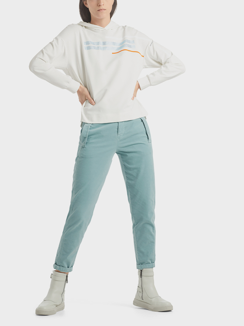 Sweatshirt with rhinestones