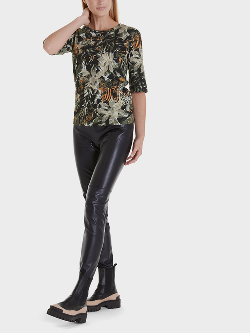 Katoenen shirt met junglemotief