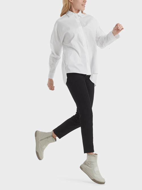 Katoenen blouse met koorddetails