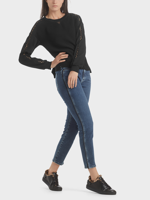 Blouseshirt met cut-outs