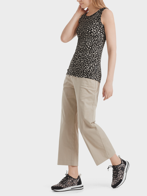 Top mit Icon-Leo-Print