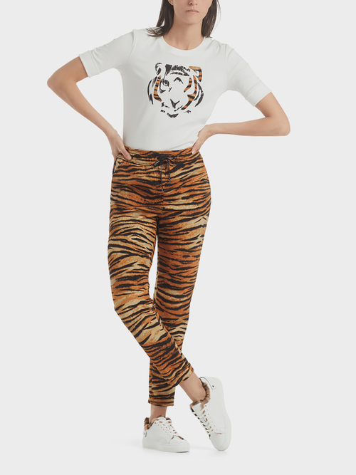 Jerseyhose mit Tigerprint