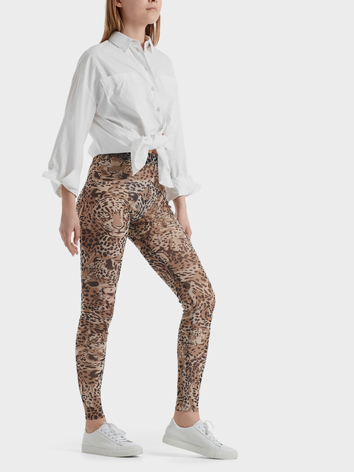 Leggings mit Leomuster