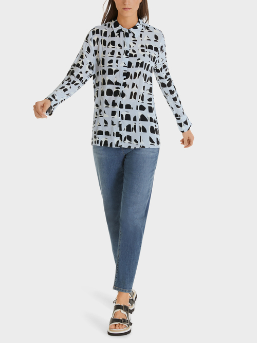 Weite Bluse aus Viskose
