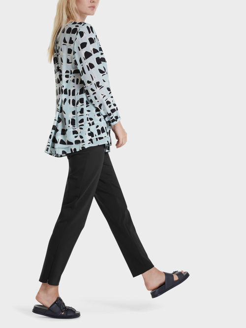 Print-Bluse aus Viskose