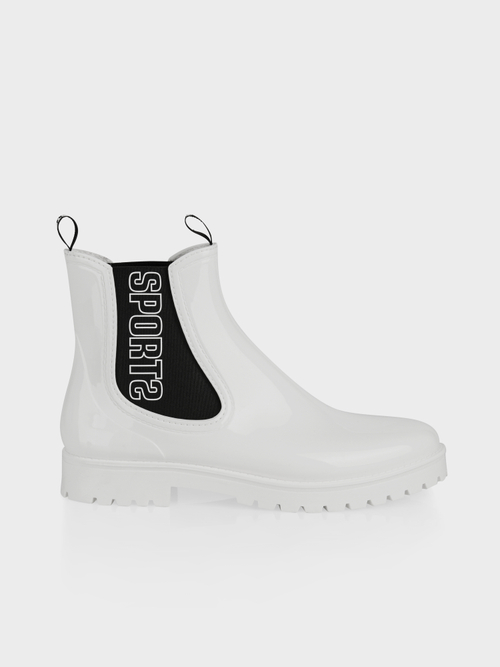 Logo-Gummistiefel im Chelsea-Style