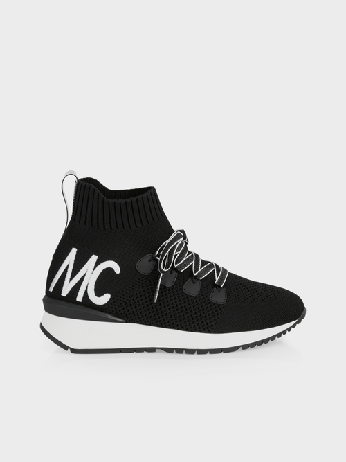 Strick-Sneaker mit Logo