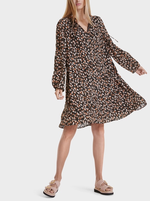 Gemustertes Kleid aus Viskose