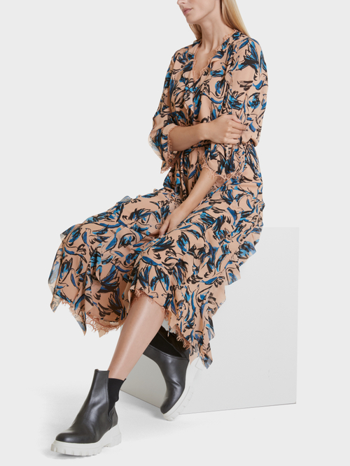 Kleid mit Bird-Print