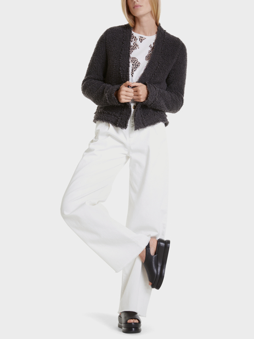 Short bouclé jacket “Knitted in Germany”