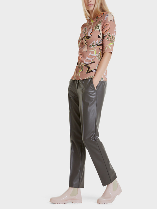 Cotton top with letter print
