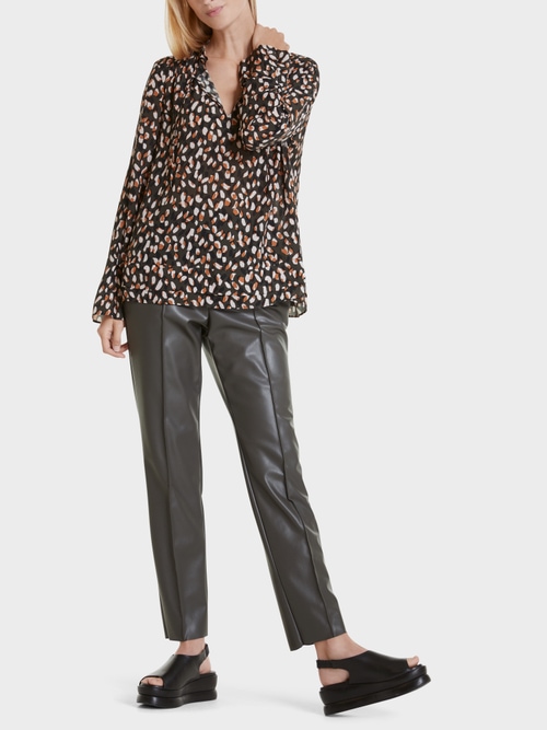 Gemusterte Bluse aus Viskose