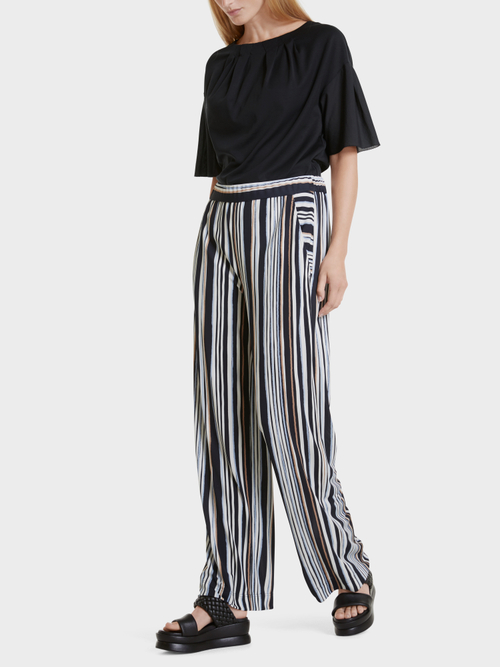 Gestreifte Jerseyhose