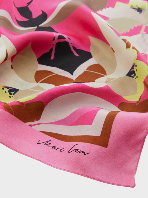 Seidentuch mit Flower-Print