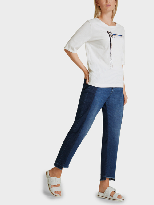 Shirt mit Pailletten-Stickerei