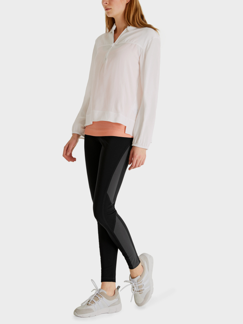 Bluse mit Seide