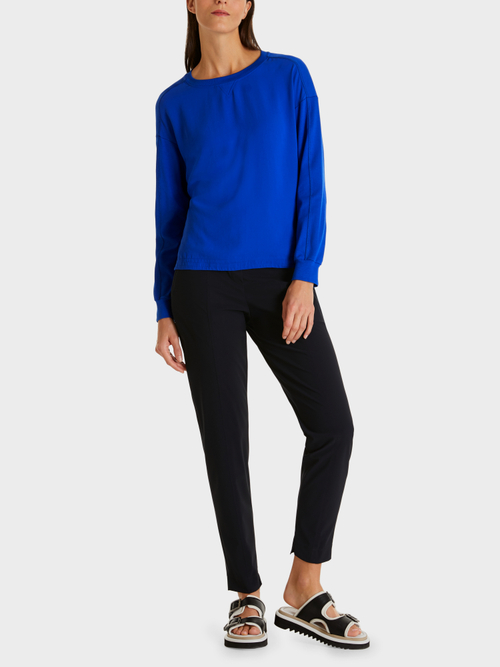 Blusenshirt aus Materialmix