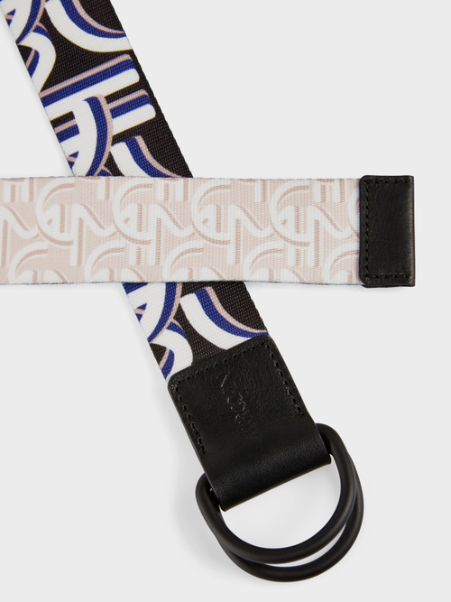 Reversible belt with MC print