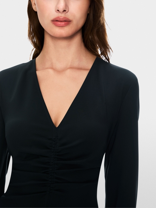 Deep V-neck dress
