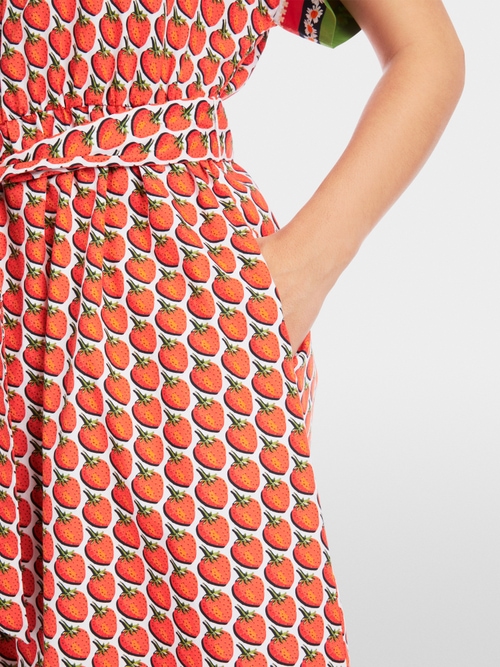 Wide organic cotton shirt dress