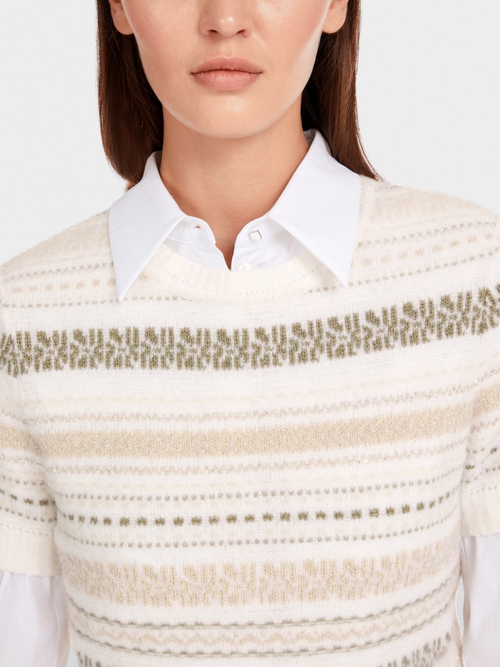 "Rethink Together" Streifen Pullover