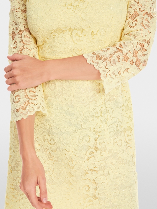 Fitted lace mini dress