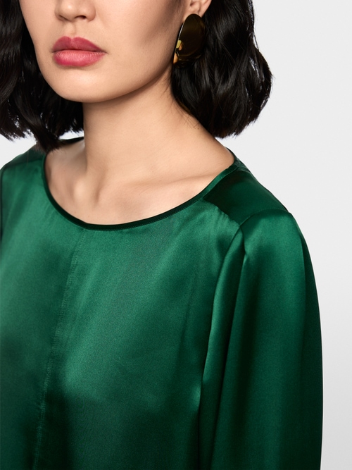 Loose silk blouse