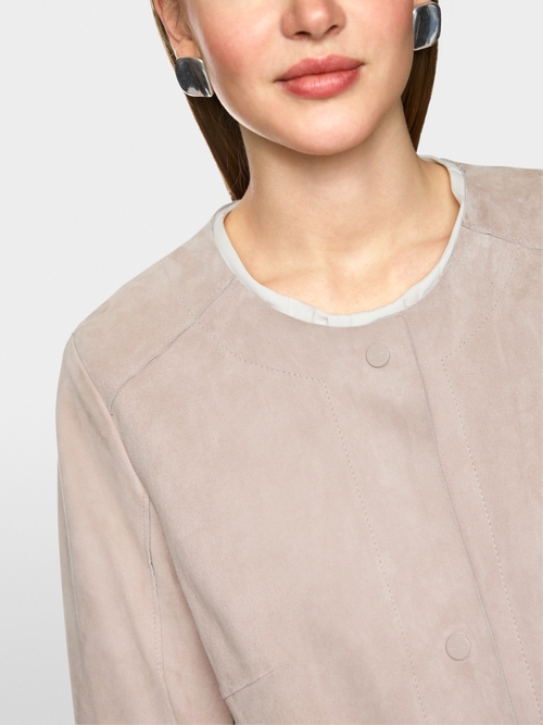 Manteau aspect daim