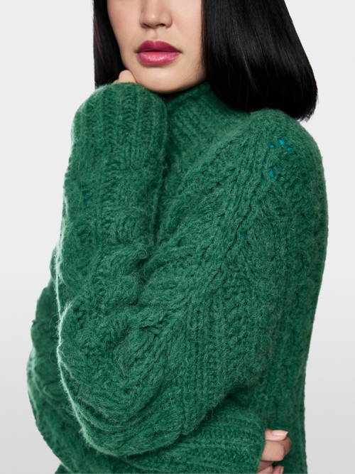 Knitted in Germany cable knit jumper