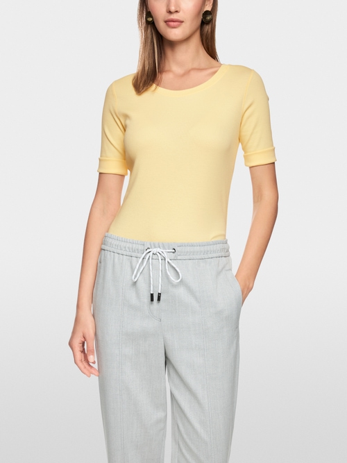 T-shirt à coupe étroite avec manches 3/4
