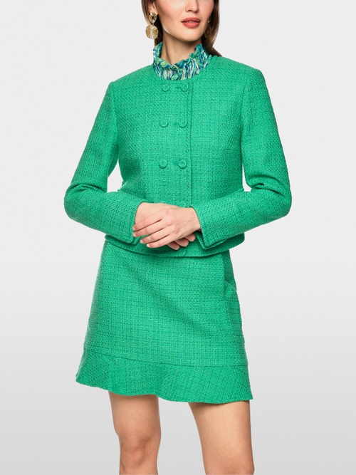 Cotton blend couture jacket