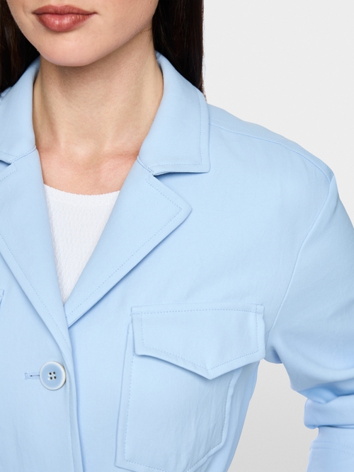 Caban jacket with belt