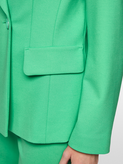 Stretch viscose fitted blazer