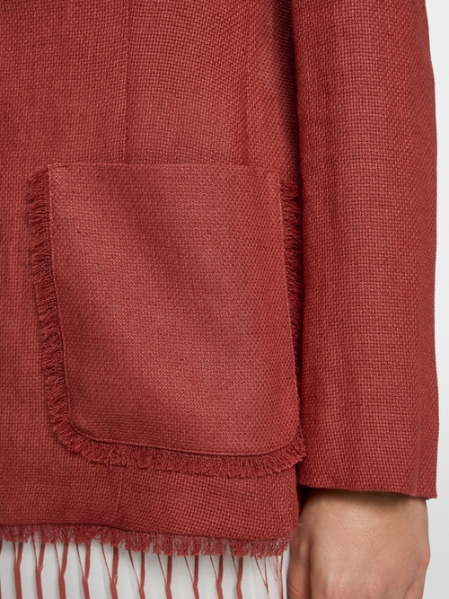 Summer blazer made of linen and viscose