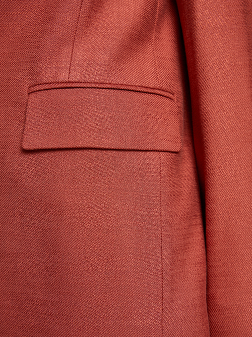 Viscose blazer with loose fit