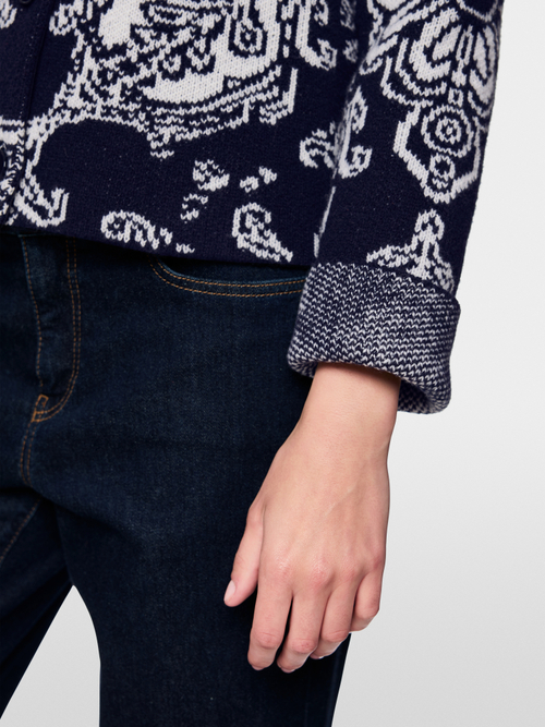 Jacquard cardigan ‘Rethink Together’