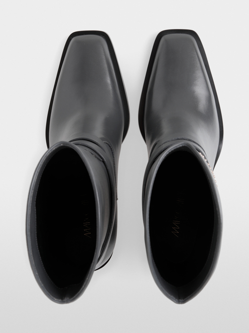 Leather western boots