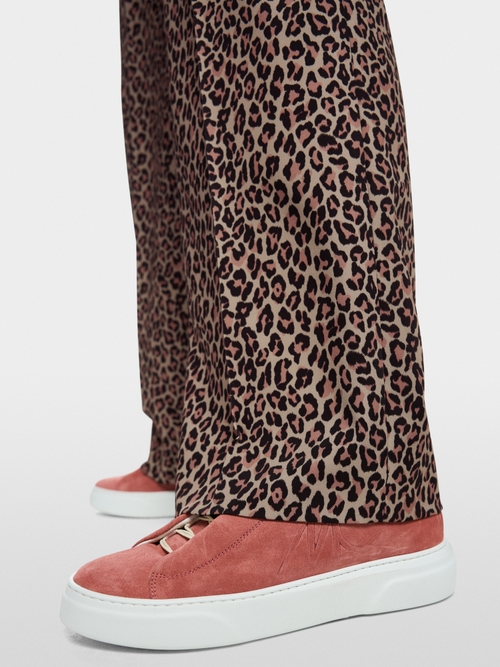 WASHINGTON leopard print fabric pants